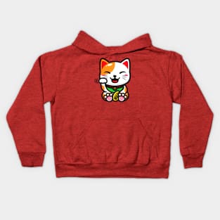 Kawaii Maneki Kitty Kids Hoodie